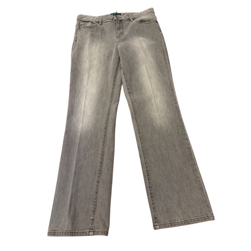 Lauren Ralph Lauren Gray Straight Leg Jeans Size 14